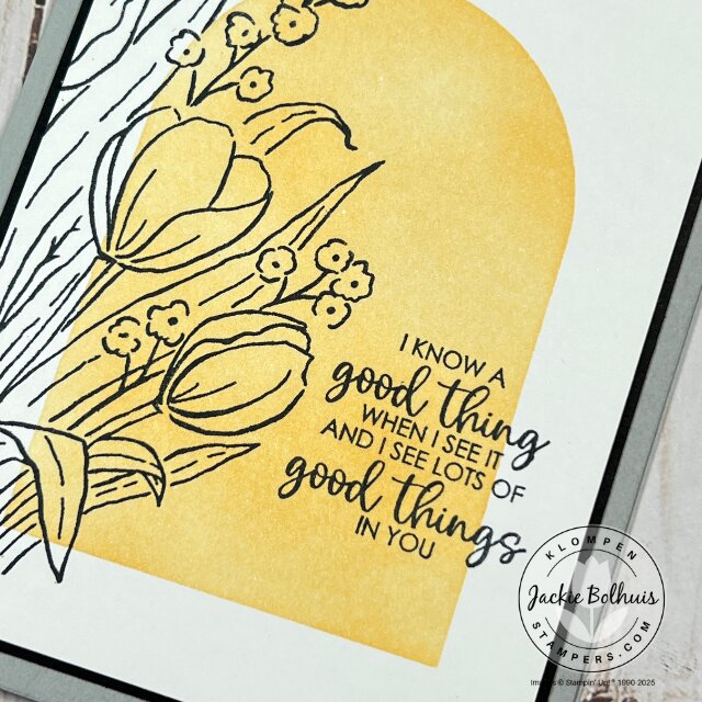 Card front showing subtle ink blending to elevate a simple card layout