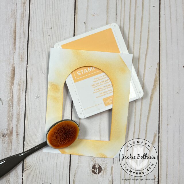 Step-by-step card making process using ink blending to enhance a simple handmade card
