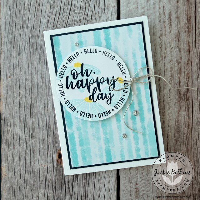 Simple handmade card showing a quick and easy card idea using Stampin’ Up! note cards