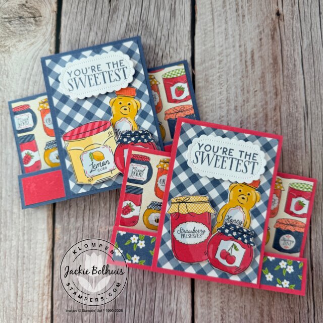 Easy fun fold card made with Filled With Sweetness stamp set and Homemade Sweetness Designer Series Paper from Stampin’ Up!